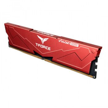 Team T-Force Vulcan Red 16GB 1x16GB 6000Mhz DDR5 CL38 Gaming Ram (FLRD516G6000HC38A01)