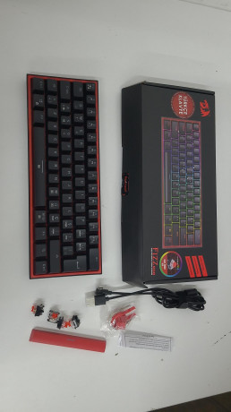 Redragon K617 Fizz RGB Red Switch Kablolu Siyah Compact Gaming (Oyuncu) Klavye (OUTLET)