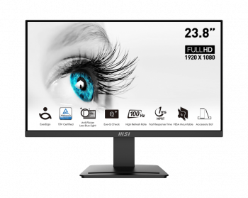 23.8 MSI PRO MP2412 FHD 1MS 100HZ FLAT VA 