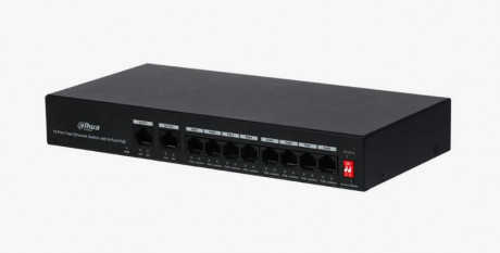 DAHUA PFS3010-8ET-65 8PORT 8XFE-2XFE 65W POE SWİTCH