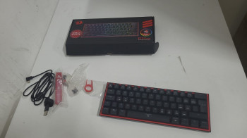 REDRAGON FiZZ RGB BLACK WIRED KEYBOARD RED(OUTLET)