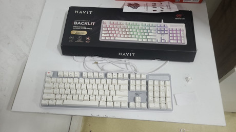 HAVIT GAMENOTE KB870L BLUE SWİTCH BEYAZ KL(OUTLET)